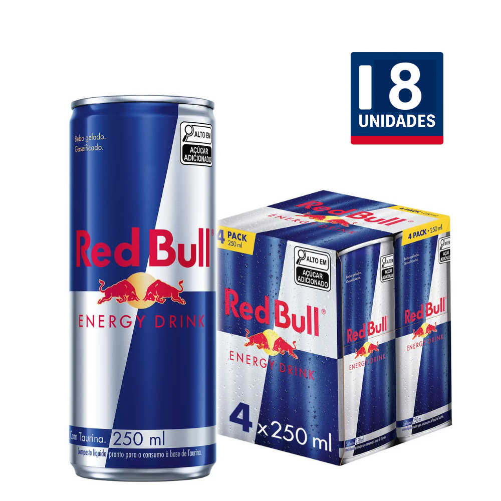 Imagem Energético Red Bull Lata 250ml - 8 Unid.