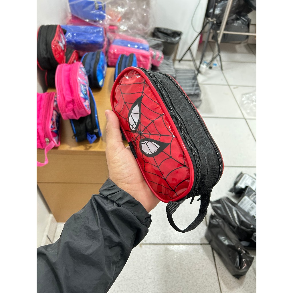 Estojo Infantil 2 Ziper/  PERSONAGENS em Oferta na Shopee