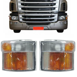 Lanterna Seta Dianteira Compatível Scania S4 S5 Âmbar