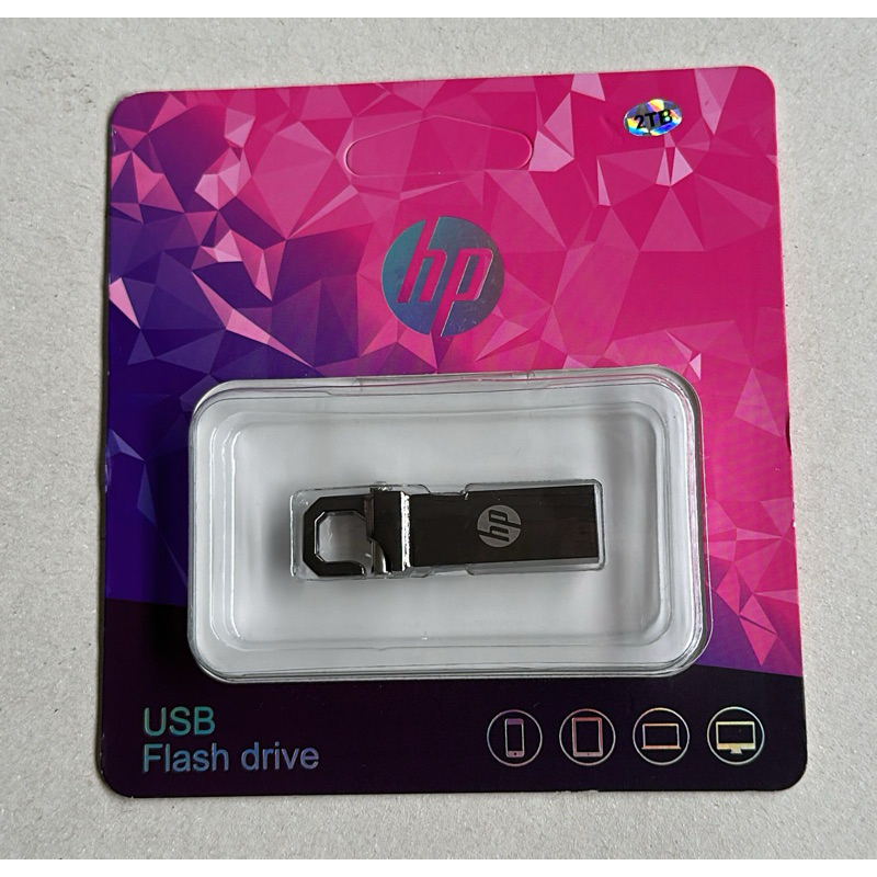 Pen Drive HP Metal Tipo Chaveiro