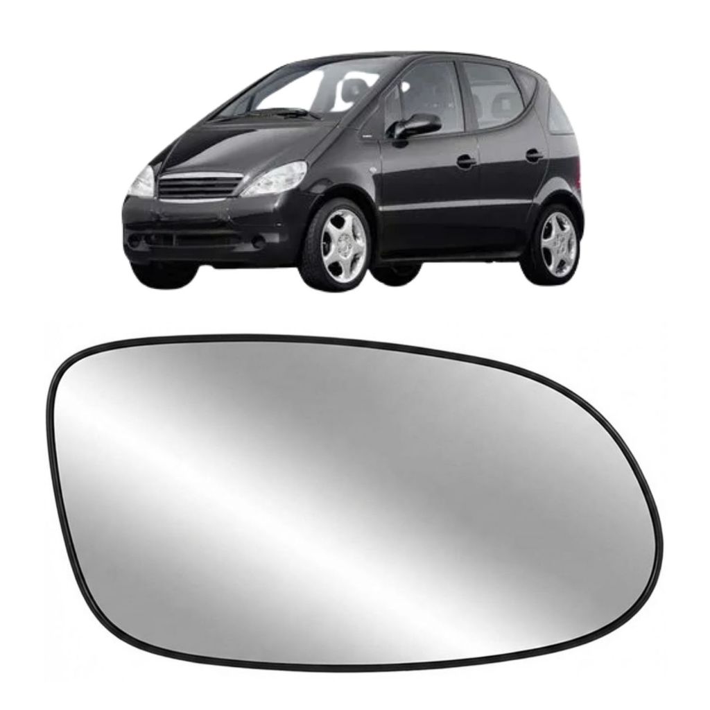 Lente Retrovisor Mercedes Classe A 1999 a 2005 Sem Base