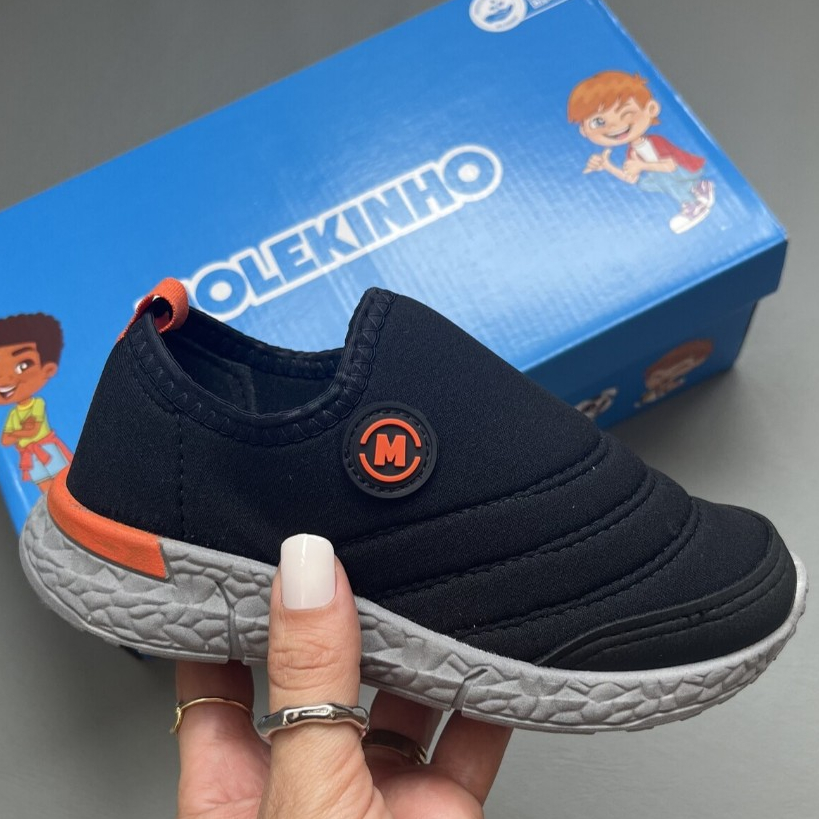Tênis infantil escolar molekinho para menino leve e confortavel original em Oferta na Shopee