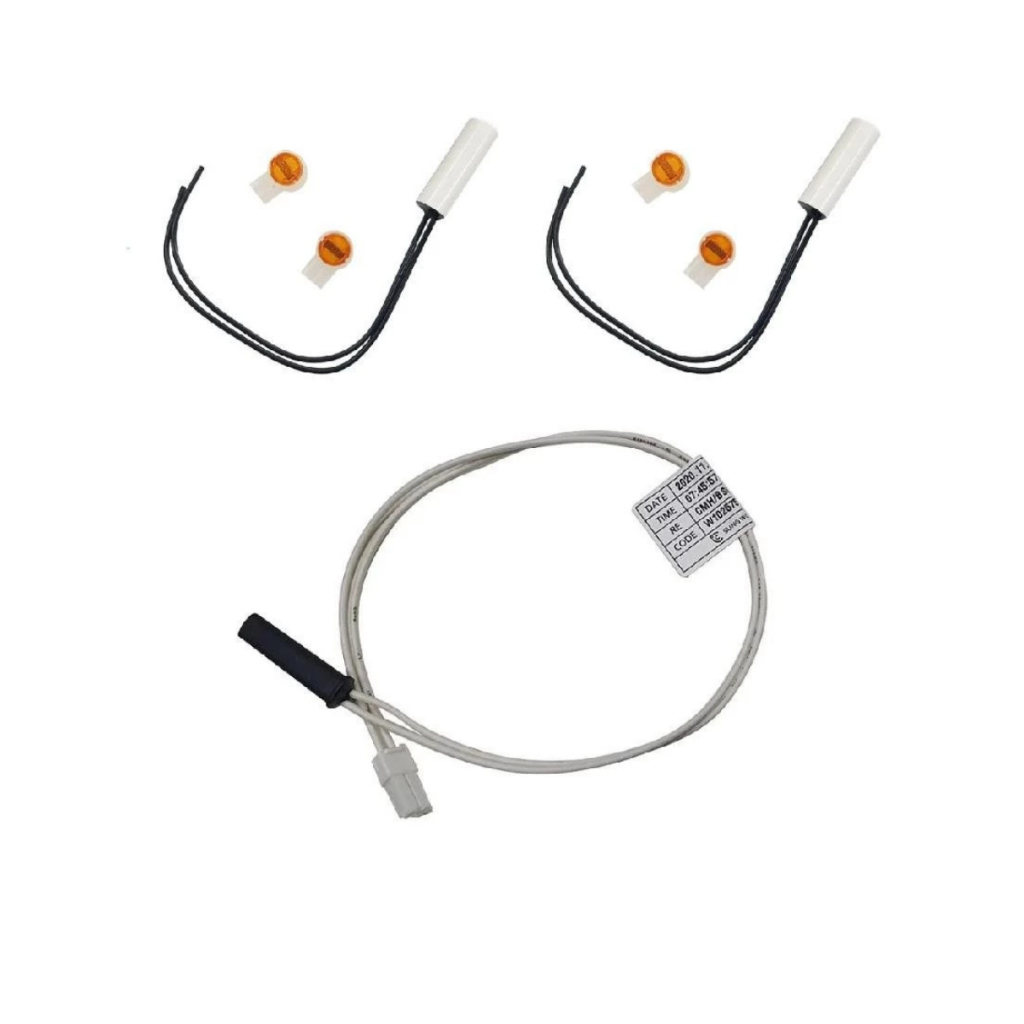 2 Sensor 2,7k + 1 Fusível Térmico Compatível Geladeira Brastemp Consul