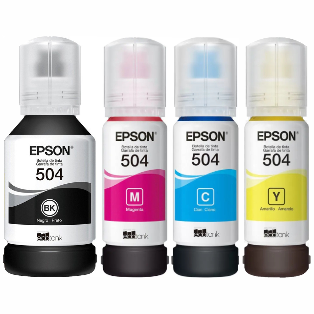Kit Tinta Refil T5 04 5 04 - Kit 4 Cores para impressora ecotank