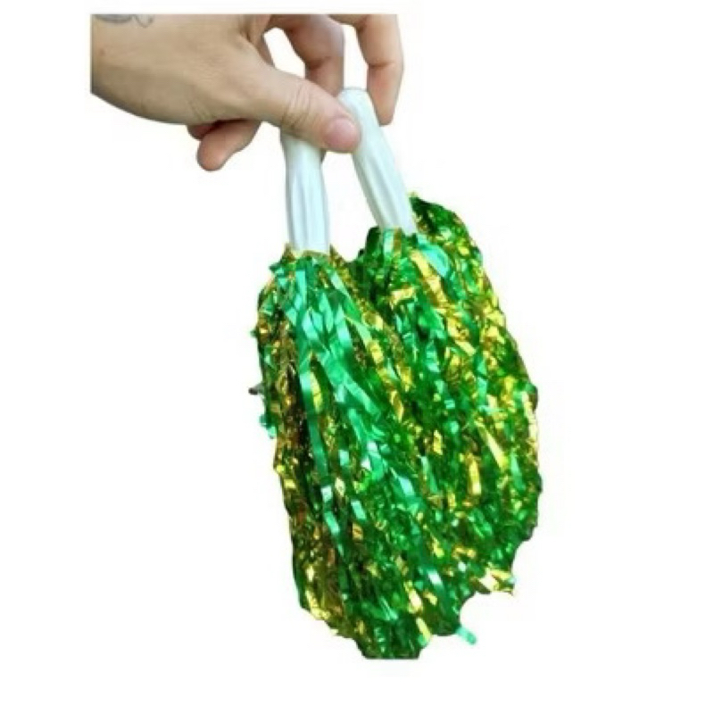 POMPOM METALIZADO | LÍDER DE TORCIDA | BRASIL | BRAZIL | COPA DO MUNDO | PLATEIA | 2026 | BRASEIRO | FUTEBOL