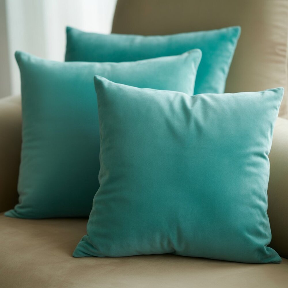 Kit 2 Capas De Almofadas 45x45 cm Tecido Suede Liso Decorativas Sala Sofá Com Zíper Invisível em Oferta na Shopee