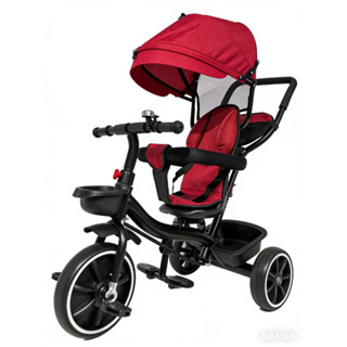 Carrinho de bebê triciclo com barra de empurrar--3608 em Oferta na Shopee