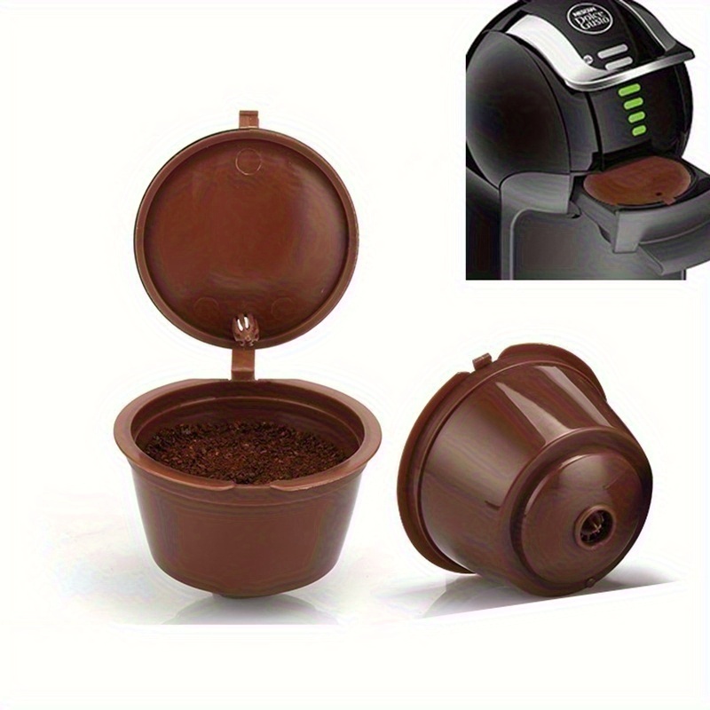 Imagem 2 Cápsula Café Reutilizável Dolce Gusto Preto/Transparente/Castanho Recarregável Refrescante Efectivo Promoção