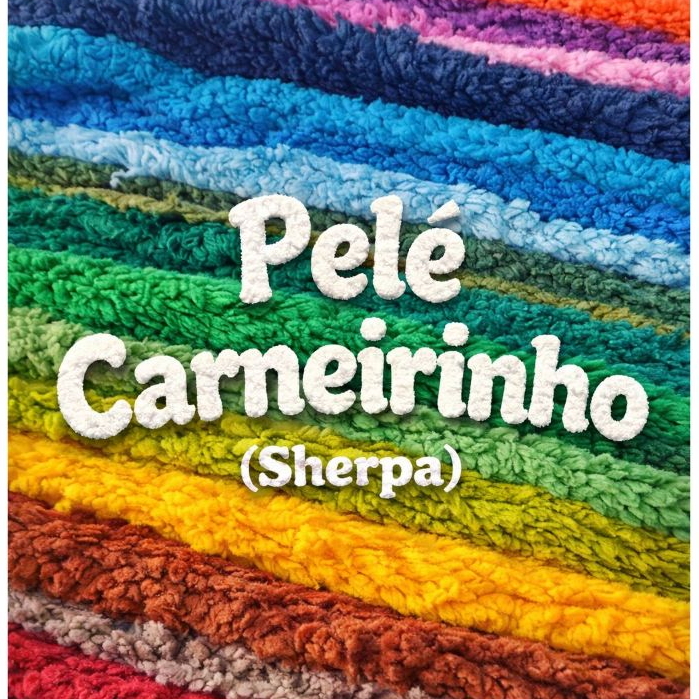 Tecido Pele de Carneirinho "sherpa ou lã carapinha" (1m x 1,50m) Varias Cores com o MELHOR PREÇO