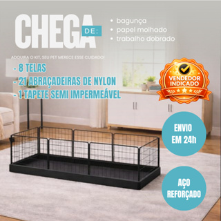 Cercado com Forro Impermeável para Porquinho da Índia Coelho Jabuti Gaiola com Tapete Higiênico em Oferta na Shopee