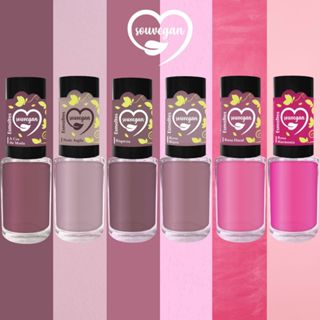 Kit 6 Esmaltes Sou Vegan Tons de Rosa e Nude Cores Clássicas Mais Vendidas Neutras Variados em Oferta na Shopee