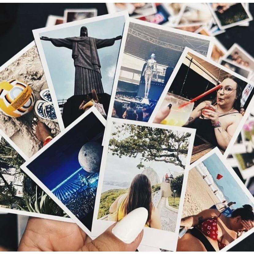 mini fotos 50 unidades - cabe capinha do celular - fotos reveladas Papel para impressão e Fotocópia