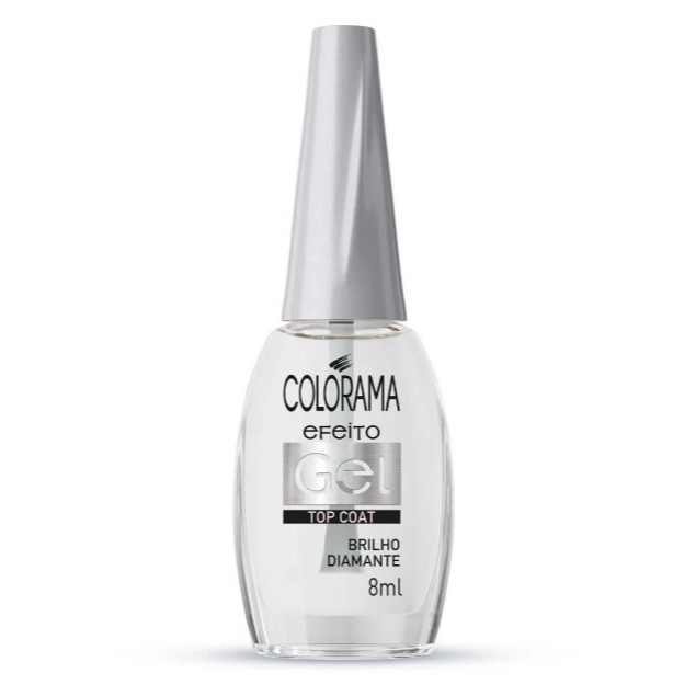 Esmalte Colorama Top Coat Efeito Gel – Brilho Intenso e Longa Duração até 10 Dias