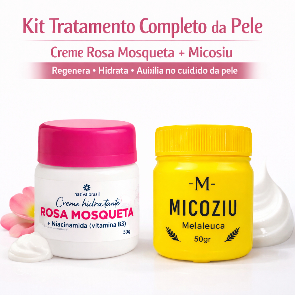 Kit Creme Rosa Mosqueta + Micoziu Auxilia no clareamento em Oferta na Shopee