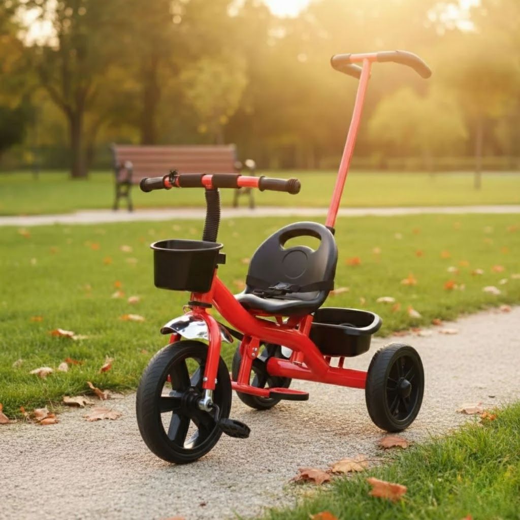 Triciclo Infantil 2 em 1 Vermelho C/ Empurrador 25kg em Oferta na Shopee