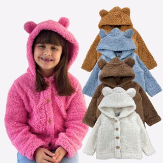 Casaco Teddy Dupla Face Infantil Carneirinho Infantil Bebê Peluciado Quentinho Inverno em Oferta na Shopee