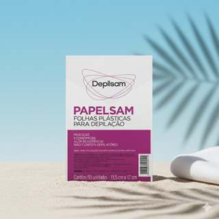 Papelsam Folhas Plásticas para Depilção Depilsam 50 Fls em Oferta na Shopee