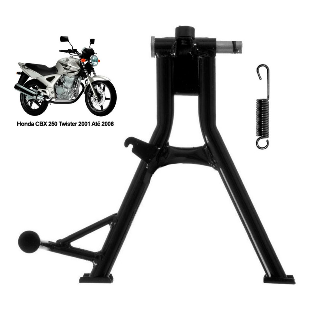 Cavalete Central Moto Cbx 250 Twister 2001 Até 2008 Com Pino E Mola