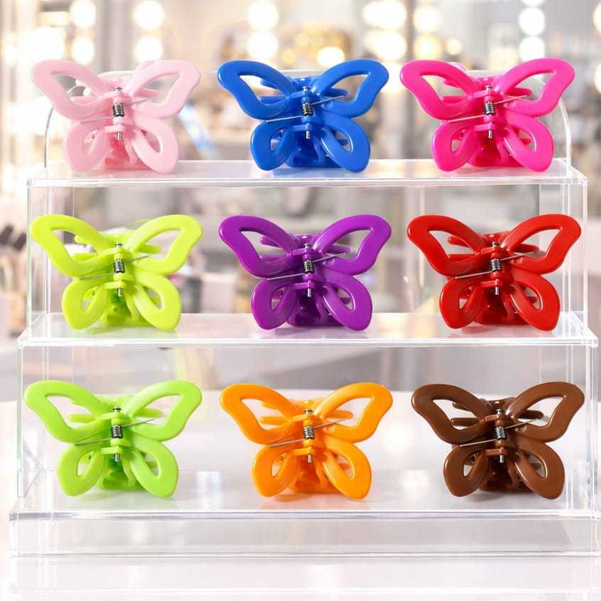 12 Piranha BORBOLETA de cabelo, Presilha, pretendedor, Acessórios  Para Cabelo. em Oferta na Shopee