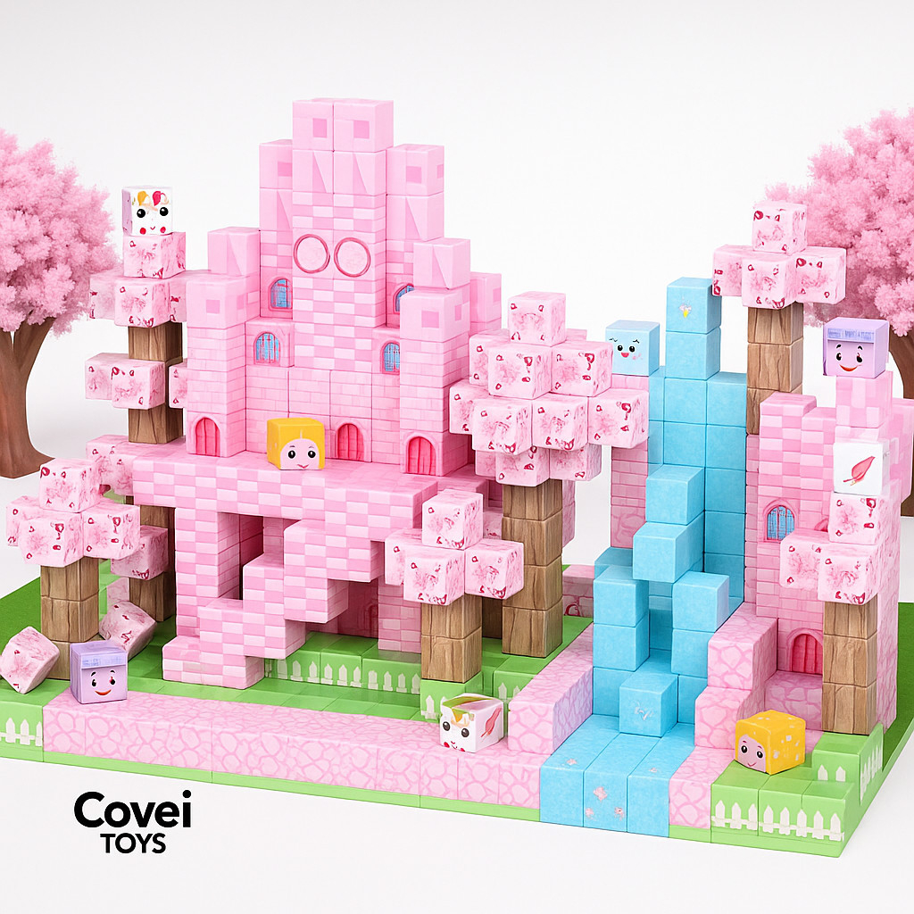 Blocos Magneticos De Montar Construção My Word 96/148/192/296/384 Meninas Bloco Construção