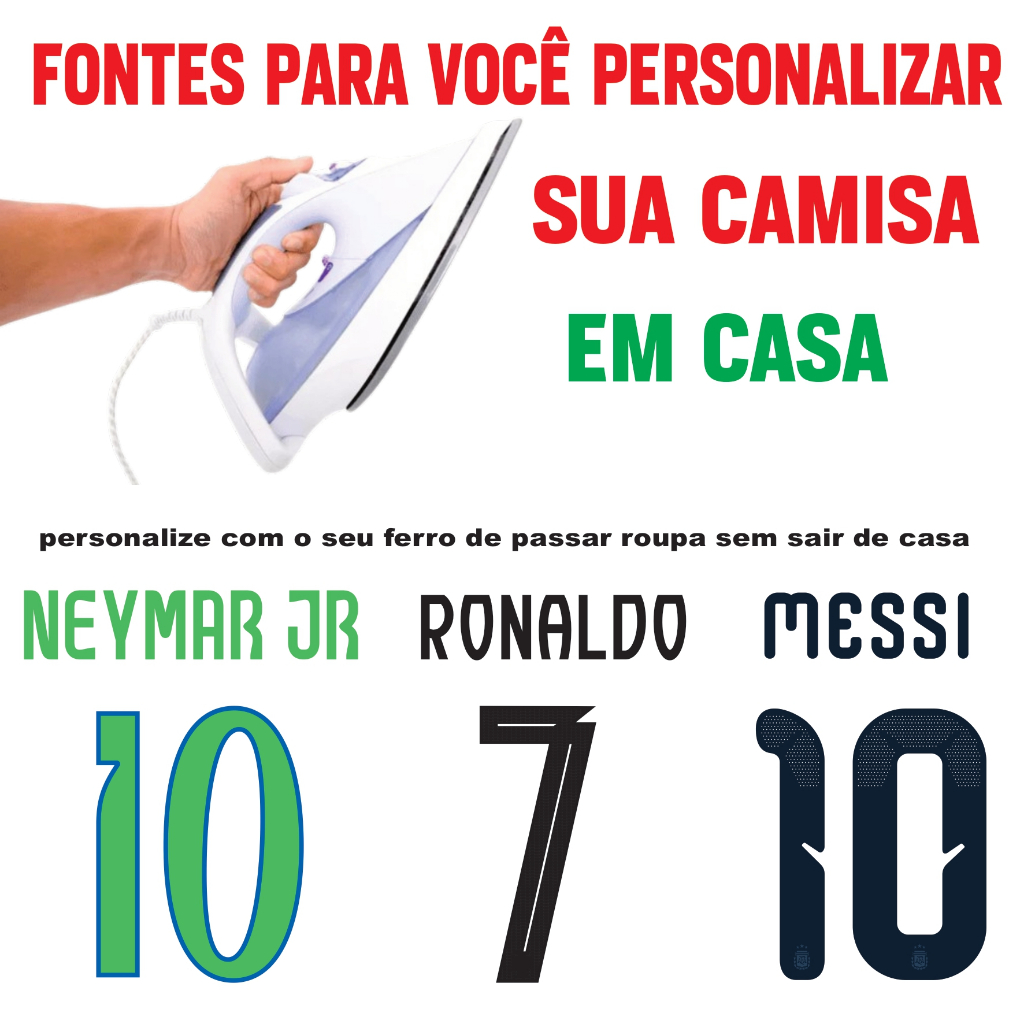 Fontes Termocolante para personalizar camisas em casa