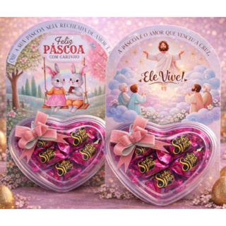 Envio Imediato ✅ 10 Cartão Grande |Card Gigante Páscoa para embalagem coração G620.(Não acompanha o coração) em Oferta na Shopee