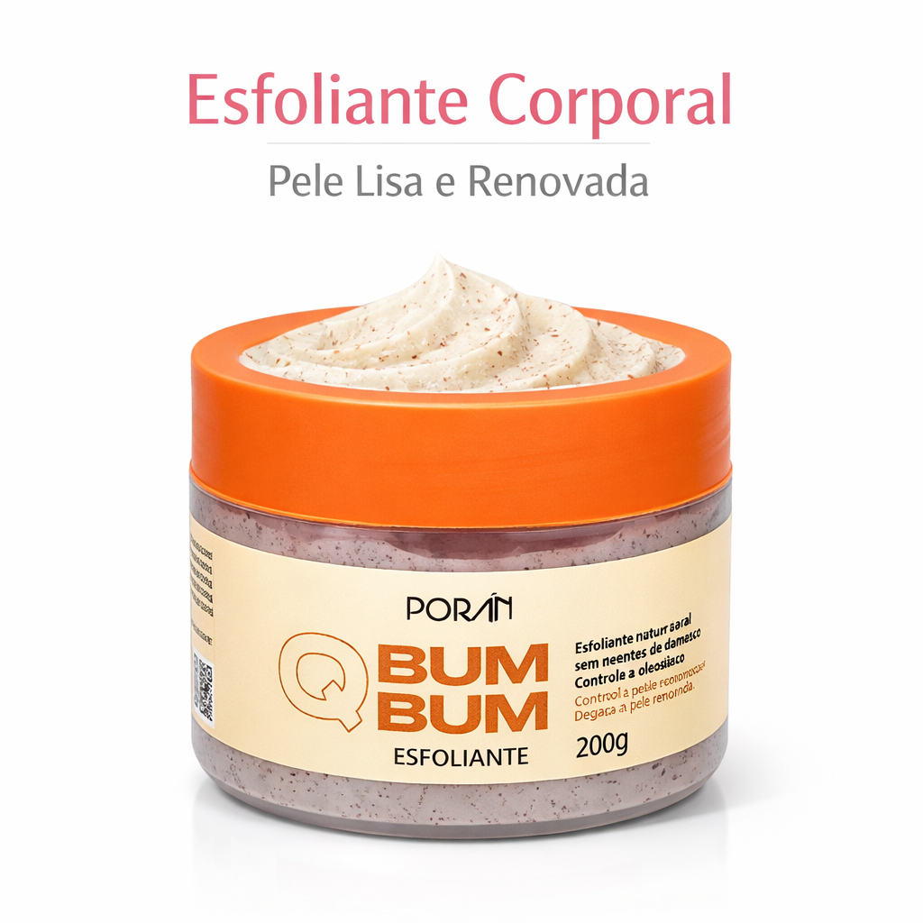 Esfoliante Corporal Bum Bum  Remove foliculite Pele Lisa e Renovada nutri a pele macia revitaliza