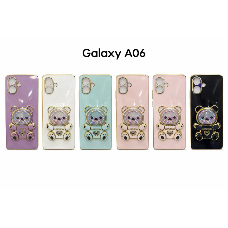 Capa Capinha antpacto Galaxy A06/ Galaxy A07 Ursinho Cute Antichoque em Silicone Flexível + Película Protetora