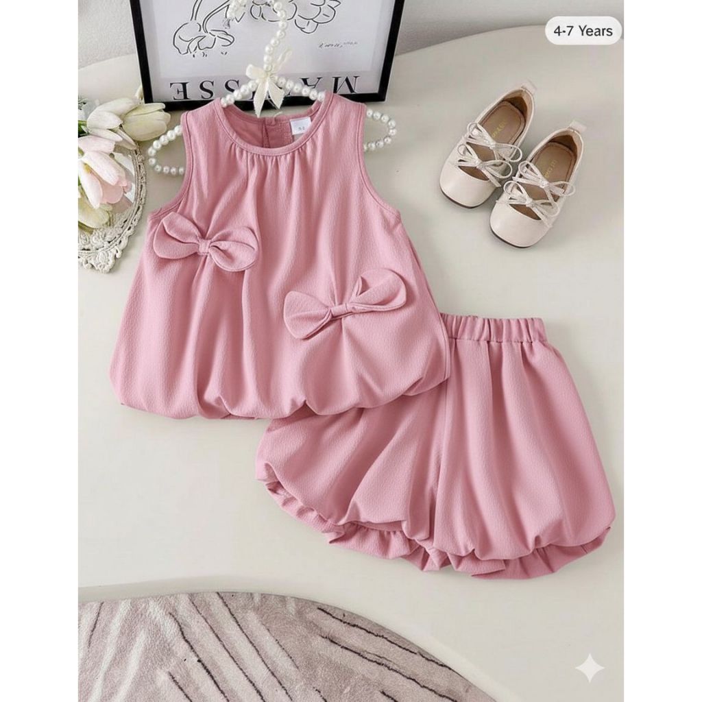 Conjunto infantil regata +short menina estampa colorida moda verão tecido leve tecido Dunas