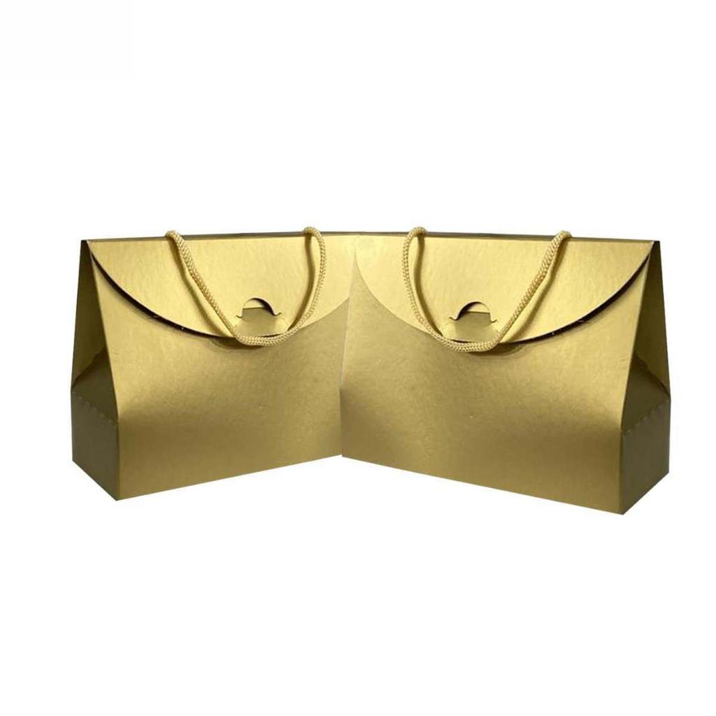 50u Sacola Metalizada Luxo Lembrancinha 16x12x6cm — imagem 2 de 2