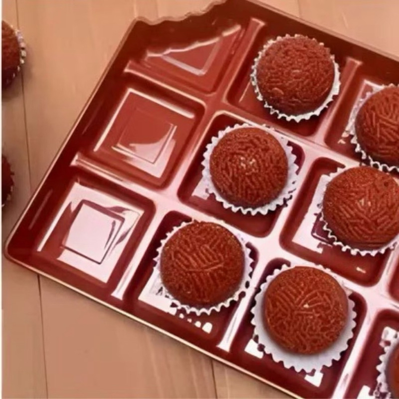 BANDEJA BARRA DE CHOCOLATE | MATERIAL: PLÁSTICO | TAM.: 18X10CM | DOCES | PÁSCOA | CHOCOLATES | MOLDE | MOLDES