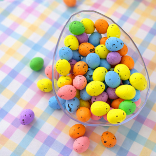 Mini Ovinhos De Páscoa Coloridos 1,8CM C/100 unidades Enfeite Decoração Silver Festa em Oferta na Shopee