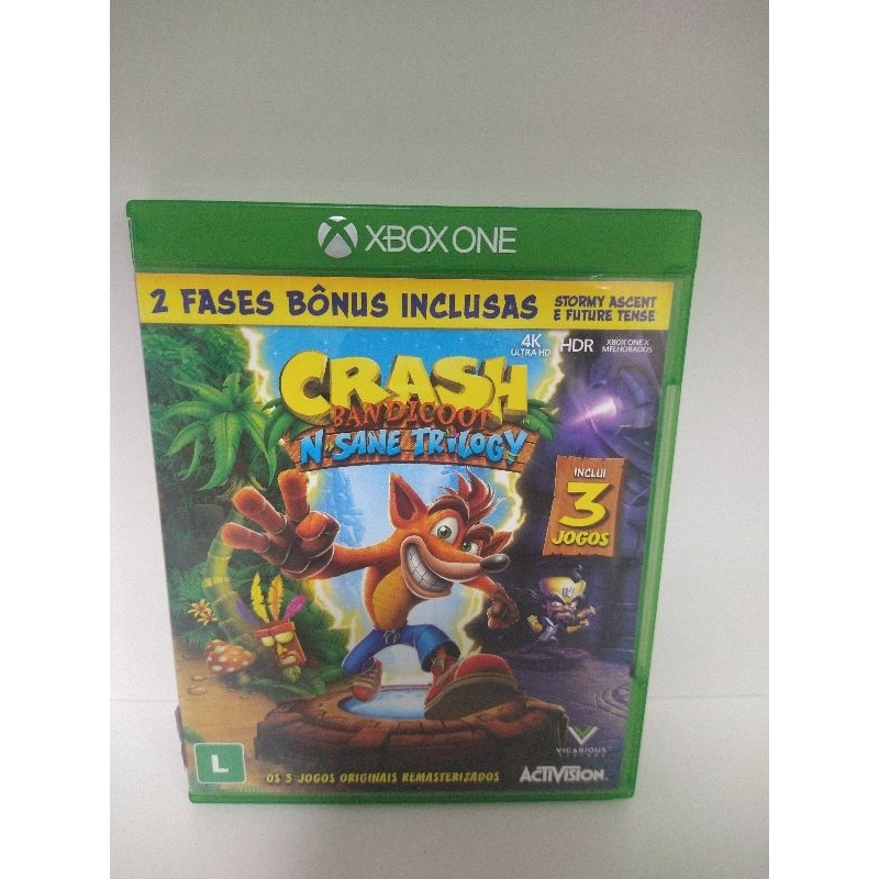 Crash Bandicoot N Sane Trilogy Xbox One mídia física original