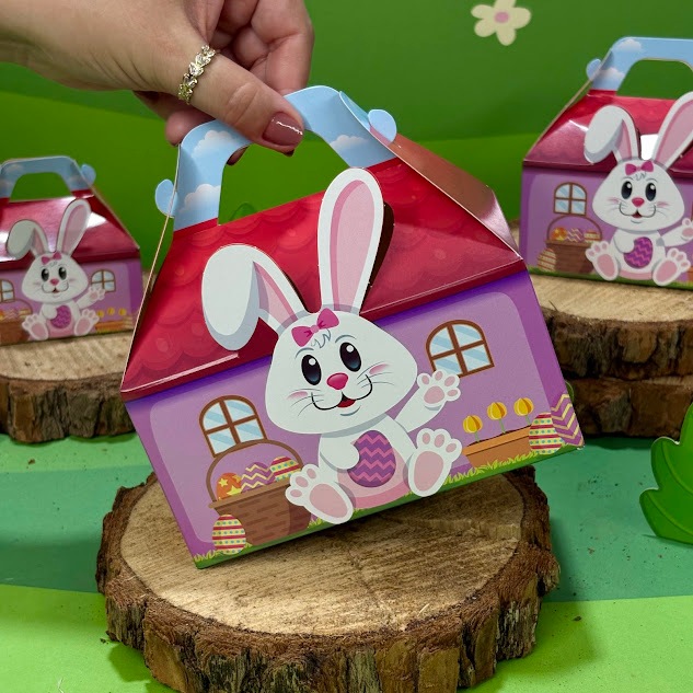 Kit 10 Unidades Embalagem Páscoa Maleta Coelho Grande Feminina Chocolate Doces Presente Lembrancinha em Oferta na Shopee
