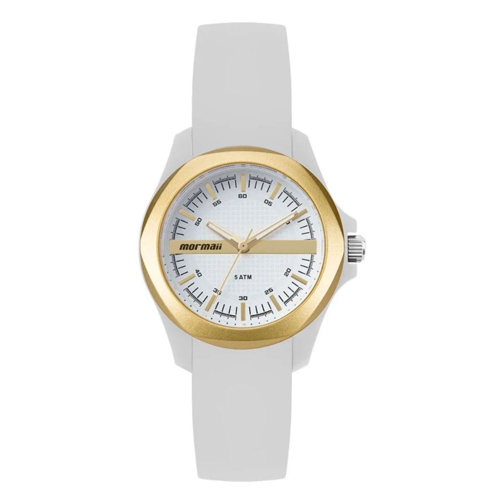 RELÓGIO MORMAII FEMININO LUAU BRANCO MO2036JM/8B RELÓGIO MORMAII FEMININO LUAU BRANCO MO2036JM/8B