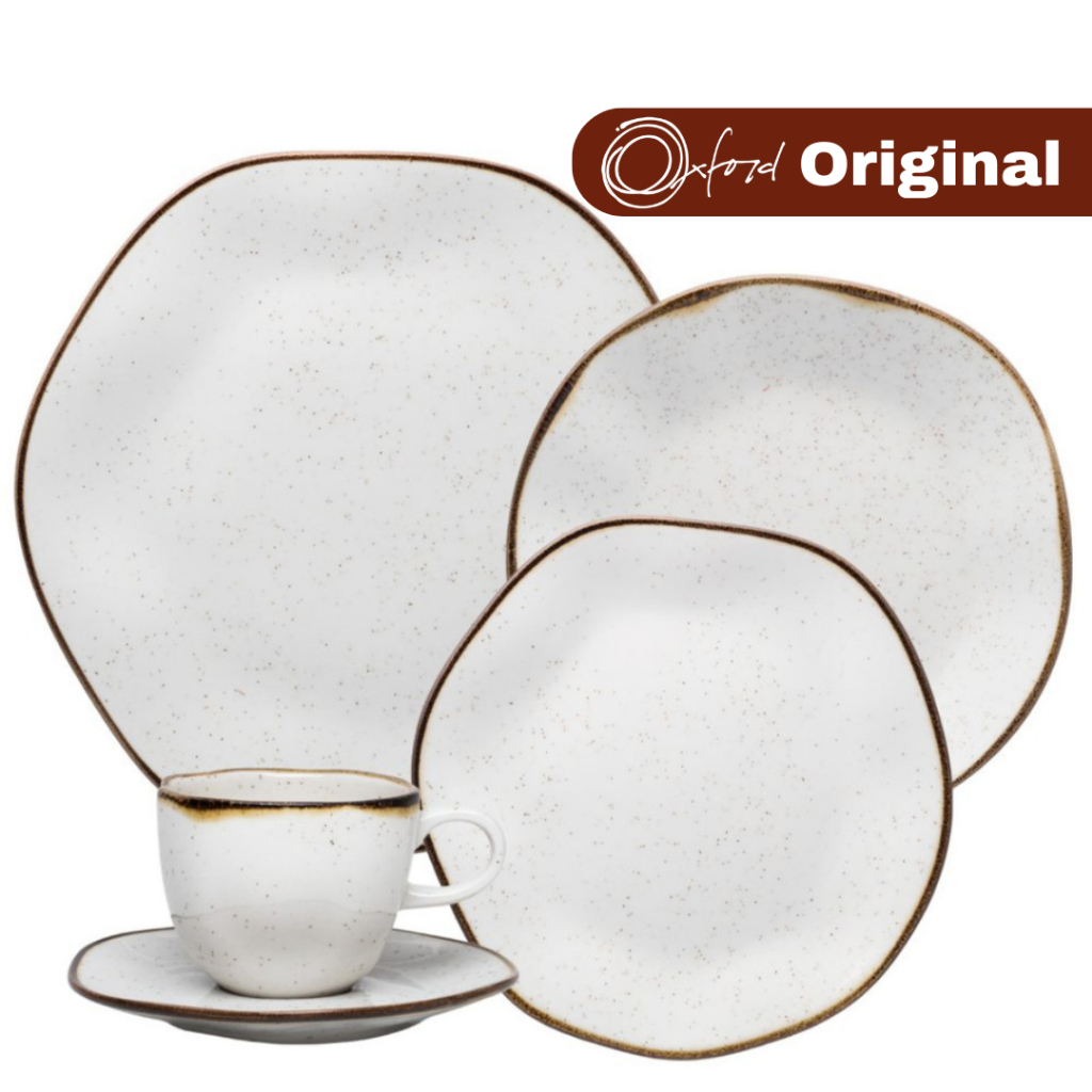 Aparelho Jantar E Chá 20 Peças em Porcelana Ryo Maresia – Oxford Original