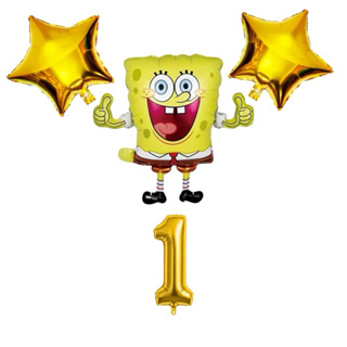 kit 4 Balão Bob Esponja/Numero 40Cm em Oferta na Shopee