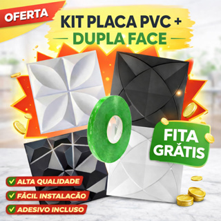 Kit Até 120 Placas PVC 3D Com Dupla Face Decoração Sala Quarto Cozinha Penteadeira 25x25CM em Oferta na Shopee