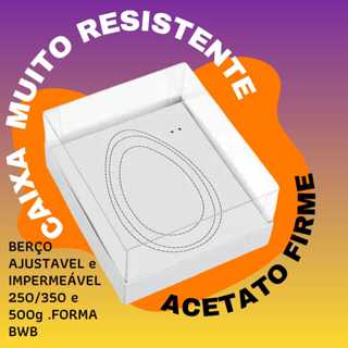 Caixa  p/  ovo de colher 250g 350g e 500g berço ajustavel em Oferta na Shopee