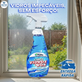 Limpa Vidros e Box Profissional ProVita: Brilho Sem Manchas, Ação Desengordurante e Entrega Super Rápida em Oferta na Shopee
