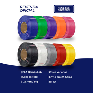 Filamento Bambu Lab 3d Pla Lite 1kg Varias Cores (NÃO ACOMPANHA CARRETEL) em Oferta na Shopee