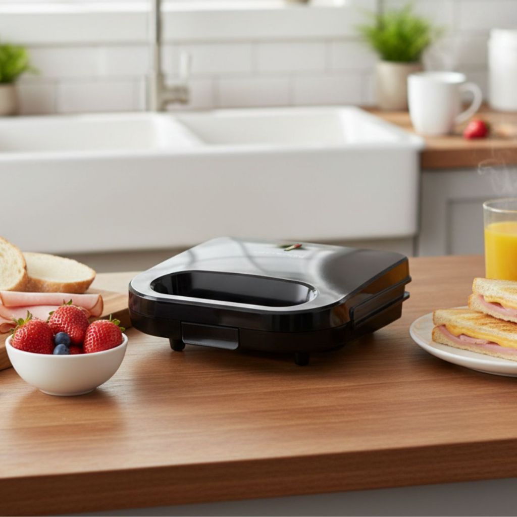 Praticidade e Sabor em Minutos: Sanduicheira Elétrica Compacta para o Dia a Dia