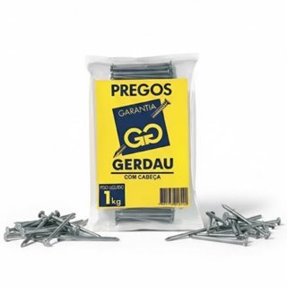 Prego Polido com Cabeça 19x36 1kg - Gerdau em Oferta na Shopee
