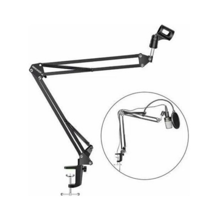 Suporte Mesa Articulado Dramer Para Microfones Bk Pedestal