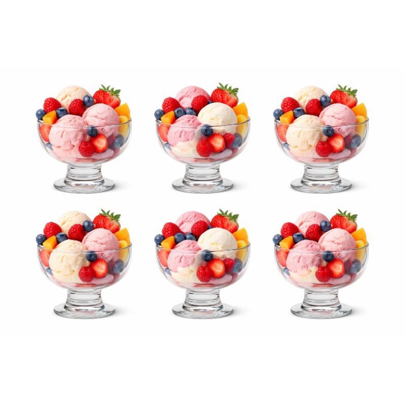 Jogo de taças pote de vidro para sobremesa de 220ml /6 unidades Nadir em Oferta na Shopee