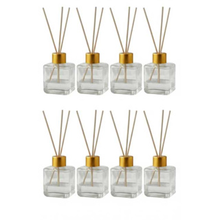 KIT - 10 UNIDADES FRASCO PET CUBE 200ML COM TAMPA DIFUSOR E VARETAS DE QUALIDADE PARA AROMATIZADOR DE AMBIENTE em Oferta na Shopee