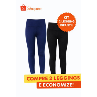 KIT 2 LEGGUING INFANTIL,JUVENIL,MENINA,ESCOLAR,UNIFORME SUPLEX em Oferta na Shopee