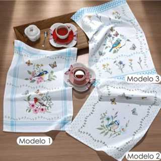 Kit com 3 panos de Prato  Felpudo Atoalhado 100% Algodão Jardim Marca Dohler em Oferta na Shopee