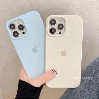 Capa Capinha Case Silicone iPhone 14 / 14 Plus / 14 Pró Máx Aveludado com Logo Apple Anti Queda