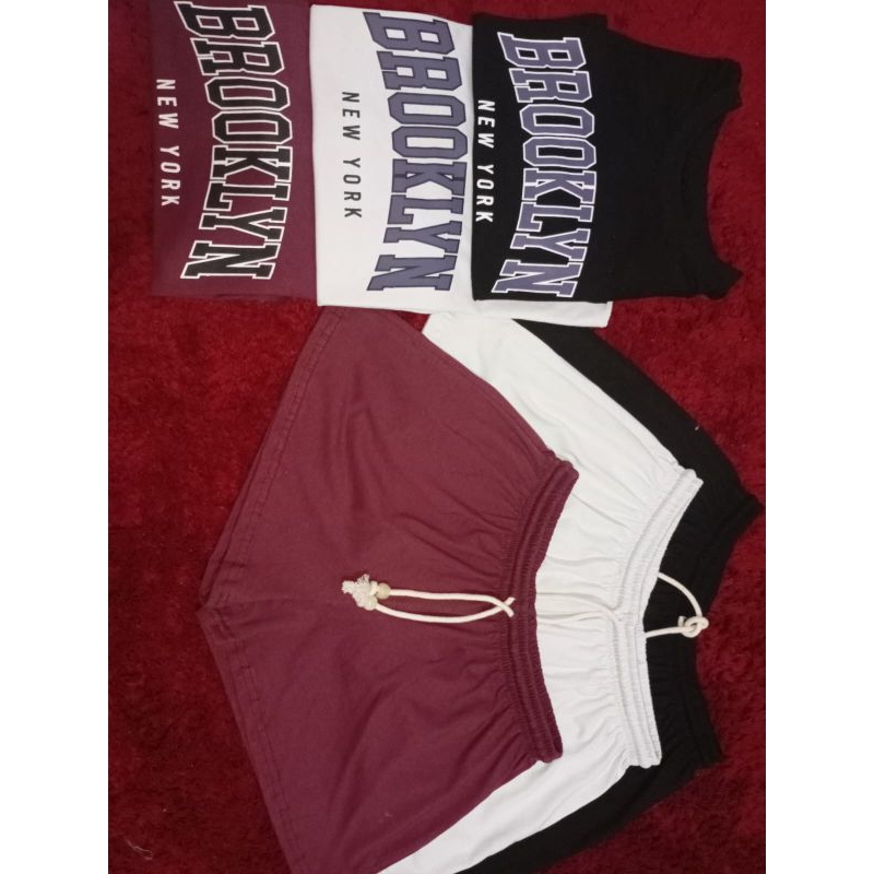conjuntos femenina  camiseta cropped e chort